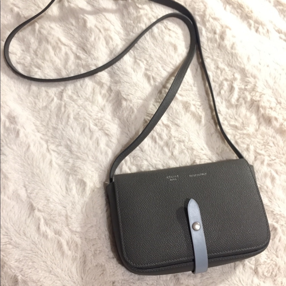 Celine Strap Clutch - Gray